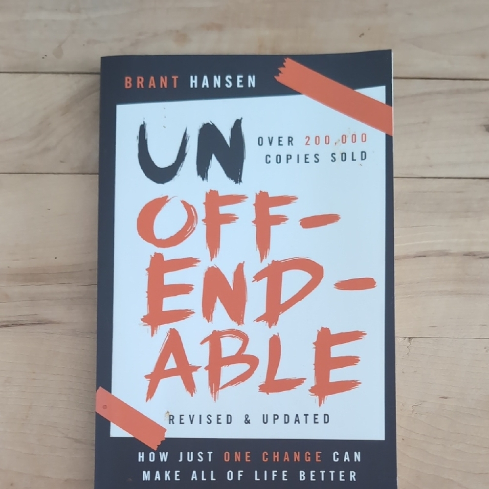 Unoffendable by Brant Hansen - White & Orange Cover